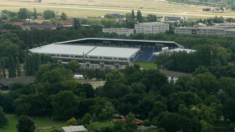 Luftaufnahme des Carl Benz Stadions in Mannheim. (Foto: IMAGO, IMAGO / ARP)