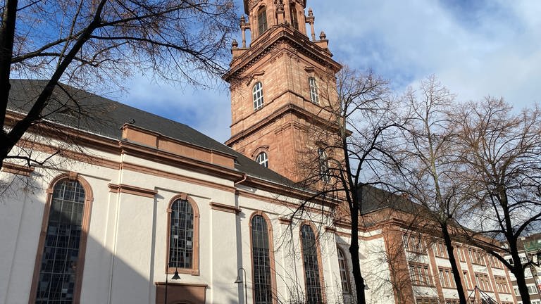 Außenaufnahme der evangelischen Konkordienkirche in der Mannheimer Innenstadt, auch Citykirche genannt (Foto: SWR)