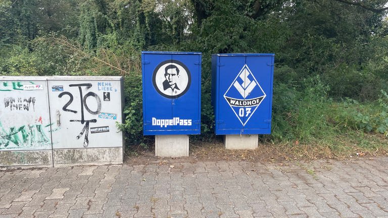 Graffiti in Mannheim vom Waldhof-Fanclub Doppelpass