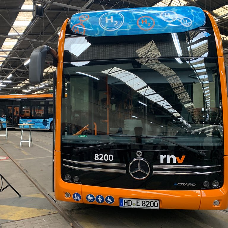 Die Rhein Neckar Verkehr GmbH in Mannheim bekommt Wasserstoff-Busse (Foto: SWR)