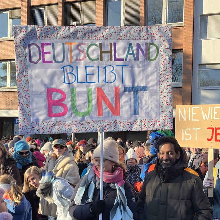 demo gegen rechts in Heidelberg