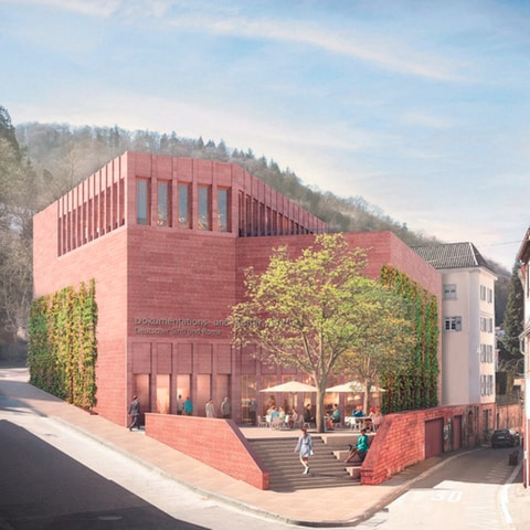 Bild des Entwurfs des geplanten Neubaus in der Heidelberger Altstadt.  (Foto: bez+koch architekten)