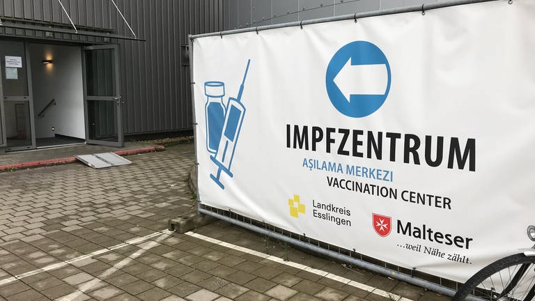Kreisimpfzentrum Esslingen (Foto: SWR, Katharina Kurtz)