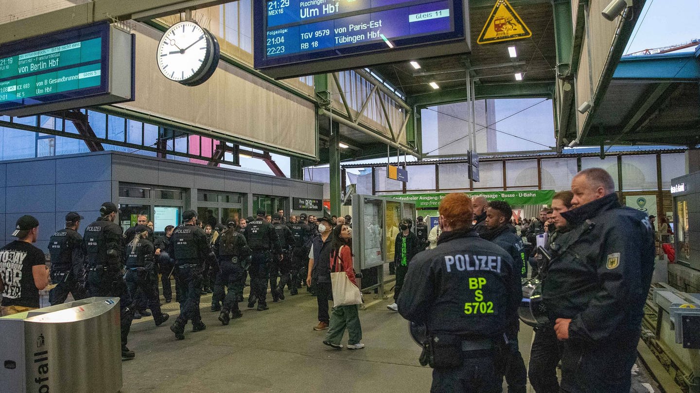 Polizeieinsatz am Stuttgarter Bahnhof nach Kickers Spiel