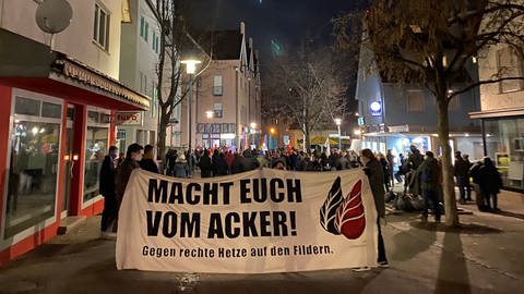 Ein Zeichen setzen - Gegendemonstration in Filderstadt-Bernhausen  (Foto: SWR, Bernice Tshimanga)