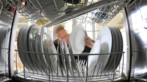 Die Spülmaschine, die wassersparende Variante im Vergleich zum händischen Abwaschen, sagt der Wasserexperte. (Foto: dpa Bildfunk, picture-alliance/ dpa | Bernd Thissen)
