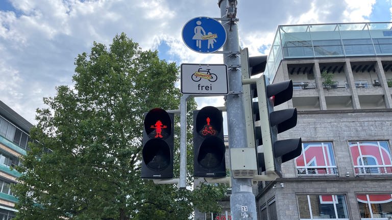 Äffle und Pferdle als Ampel in Stuttgart (Foto: SWR)