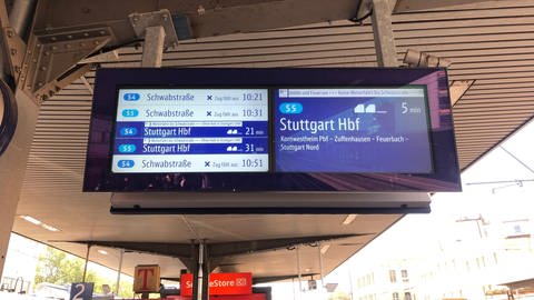 Seit dem frühen Morgen fahren die Linien S1 bis S5 der S-Bahn Stuttgart nur im Halbstundentakt. (Foto: SWR)