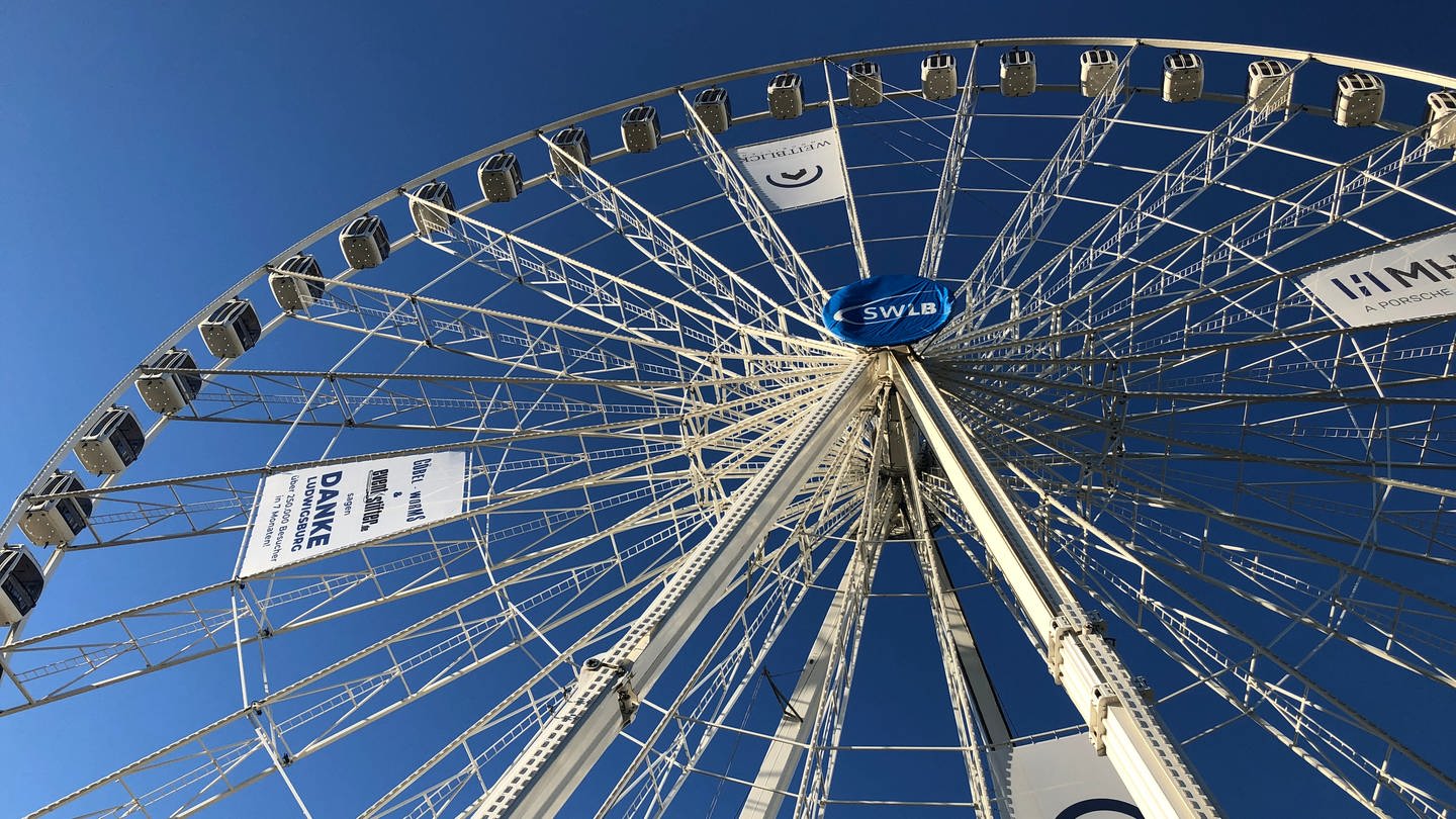 Größtes mobiles Riesenrad in Europa: Abbau hat in Ludwigsburg begonnen