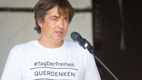 Der Gründer der "Querdenken"-Bewegung Michael Ballweg (Foto: dpa Bildfunk, picture alliance/dpa | Sebastian Gollnow)