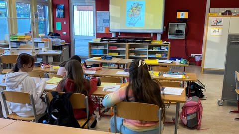 Schülerinnen lernen in der Vorbereitungsklasse für Geflüchtete an der Heinrich-Steinhöwel-Schule in Weil der Stadt Deutsch (Foto: SWR)