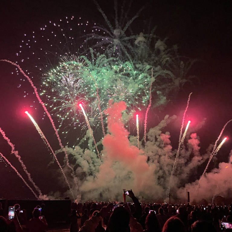 Feuerwerk bei den "Flammenden Sternen" 2023 vom Gewinner-Team aus den USA (Foto: SWR, Dorina Blau)