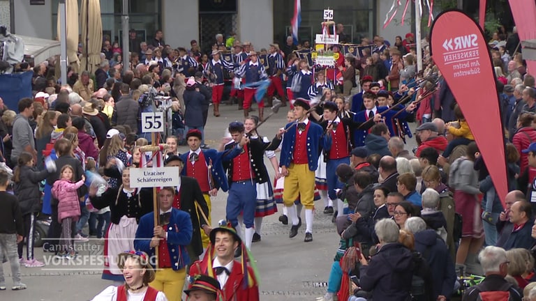 Historischer Volksfestumzug in Bad Cannstatt (Foto: SWR)