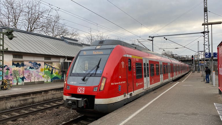 S-Bahn Stuttgart fährt in einen Bahnhof ein. Eine Signalstörung konnte behoben werden. (Foto: SWR, Philipp Pfäfflin)