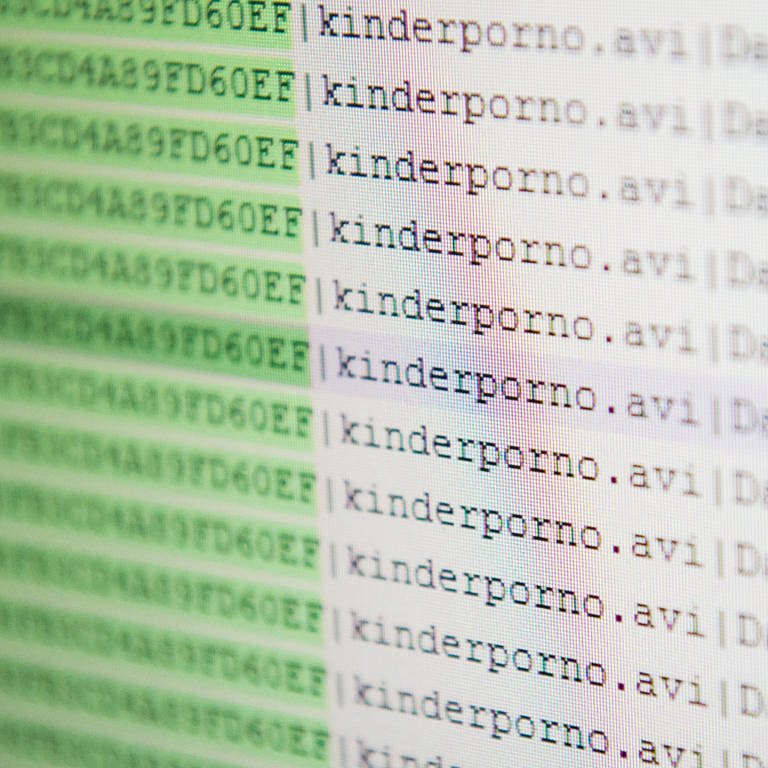 Computerdateien mit dem Titel "Kinderpornografie" (Foto: dpa Bildfunk, Wolfram Kastl)