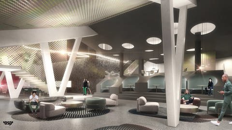 Bei der Sanierung der Mercedes-Benz-Arena soll auch ein neuer VIP- und Business-Bereich entstehen.