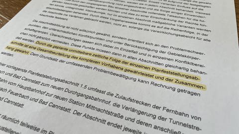 Der Planfeststellungsbeschluss zu Stuttgart 21 mit dem Abschnitt der "unmittelbaren zeitlichen Folge".
