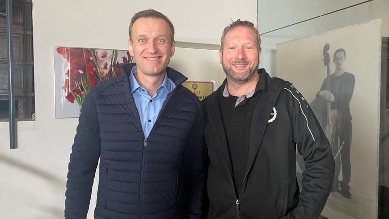Marcus Vetter mit Alexej Nawalny beim Dreh der Dokumentation 