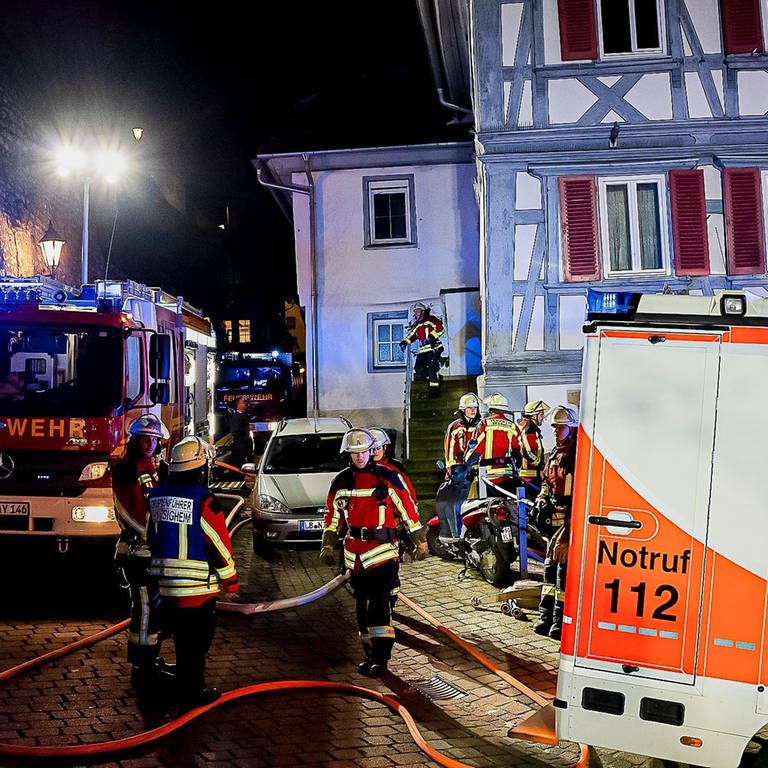 Archiv-Foto: Feuerwehr in Ludwigsburg im Einsatz 