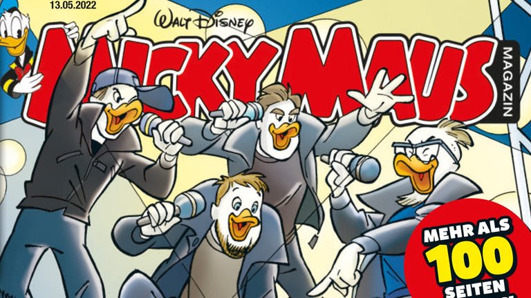 Die Fantastischen Vier als Comic-Figuren im aktuellen Micky-Maus-Heft (Foto: 2022 Egmont Ehapa Media/Disney )