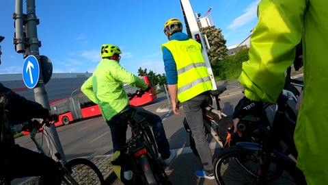 Radfahrer unterwegs zwischen Waiblingen und Bad Cannstatt (Foto: SWR)