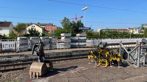 Am Bahnhof Bad Cannstatt finden umfangreiche Bauarbeiten statt.