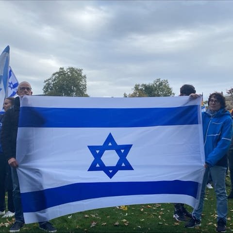 Pro-Israel-Demo in Stuttgart (Foto: SWR, Thomas Fritzmann)