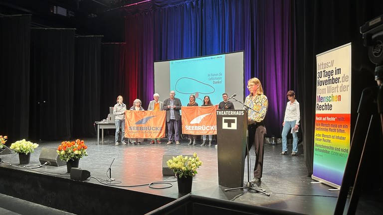 Verleihung des Stuttgarter Friedenspreises an Seebrücke Baden-Württemberg