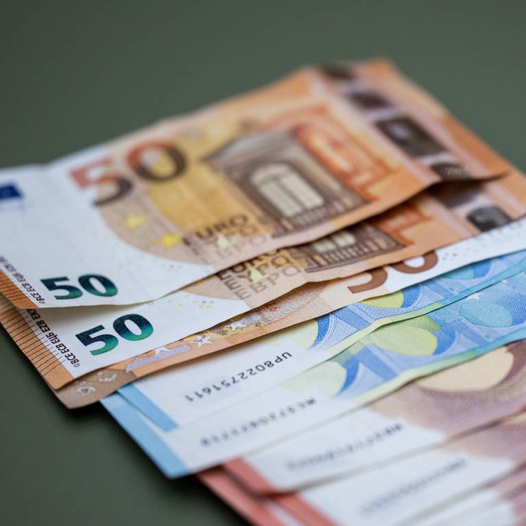 Verschiedene Geldscheine liegen auf dem Tisch (Foto: dpa Bildfunk, picture alliance/dpa | Hannes P Albert)