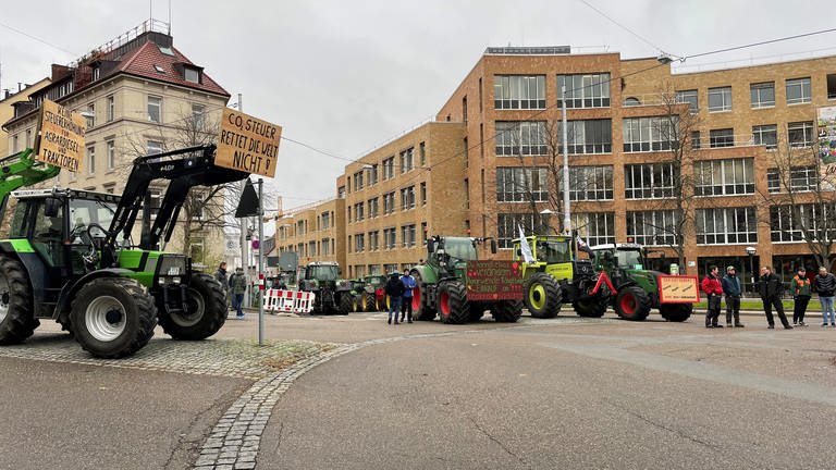 Landwirte demonstrieren in Stuttgart (Foto: SWR, Anne Jethon)