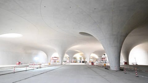 Der neue Tiefbahnhof in Stuttgart nimmt gestalt an (Foto: dpa Bildfunk, picture alliance/dpa | Bernd Weißbrod)