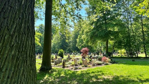 Friedhof Weilimdorf: QR-Code am Grabstein für eine digitale Gedenkseite 