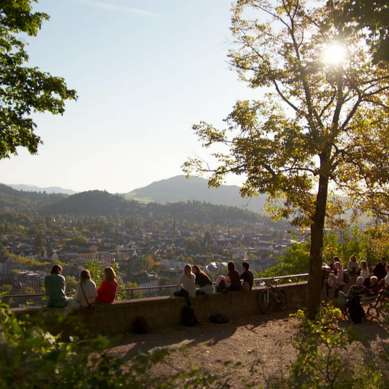Blick vom Schlossberg auf umliegende Hügel (Foto: SWR, Moritz Rebholz)