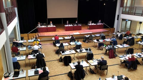 Der Freiburger Gemeinderat im Bürgerhaus Zähringen (Foto: SWR, Anita Westrup)
