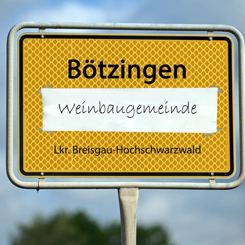 Bötzinger Ortsschild (Foto: dpa Bildfunk, Martin Schutt/SWR)