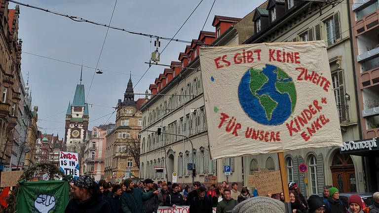 Klimademo in Freiburg (Foto: SWR, Felix Gruber)