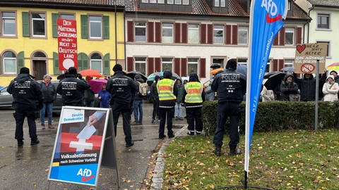 AfD Kundgebung in Steinen (Foto: SWR, Paulina Flad)