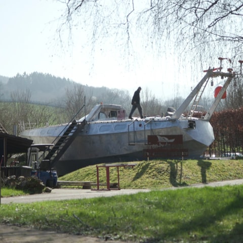 Yacht in Au bei Freiburg (Foto: SWR)