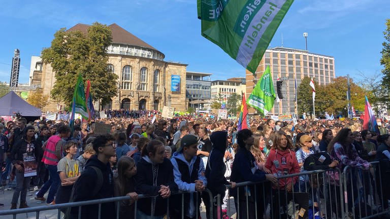 Fridays for Future Demonstration in Freiburg (Foto: SWR, Sebastian Bargon)
