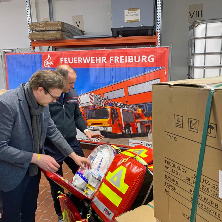 Der Erste Bürgermeister Andriy Moskalenko aus Lwiw besucht Freiburg (Foto: SWR, Sebastian Bargon)