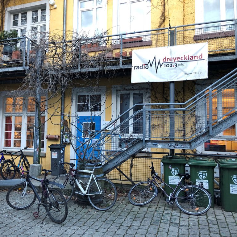 Die Redaktionsräume von Radio Dreyeckland liegen nahe der Freiburger Innenstadt.