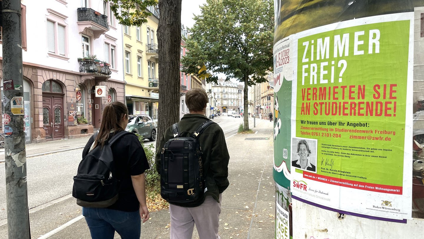 Wie in vielen anderen Unistädten des Landes fehlt es in Freiburg zu Beginn des neuen Wintersemesters an Wohnraum für Studierende. (Foto: SWR, Anita Westrup)