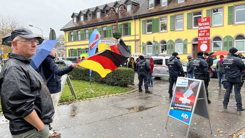 AfD Kundgebung in Steinen (Foto: SWR, Paulina Flad)
