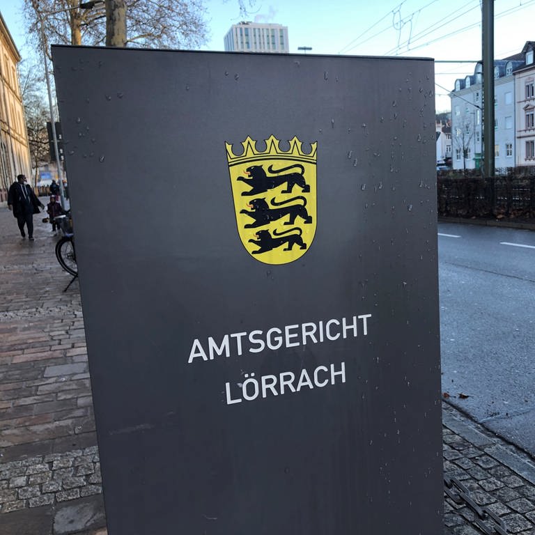 Amtsgericht Lörrach - hier wird der Millionenbetrug eines Ex-Bankers verhandelt