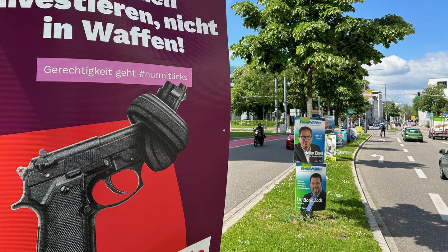 Wahlplakate (Foto: SWR, Leon Löffler)
