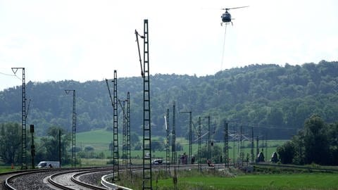Arbeiten an der Gleisstrecke der Ammertalbahn (Foto: SWR, Jörg Heinkel)