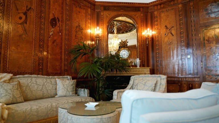 Der Badischer Salon ist eines der privaten Zimmer des Fürstenpaares auf Schloss Sigmaringen. (Foto: SWR, Julia Klebitz)