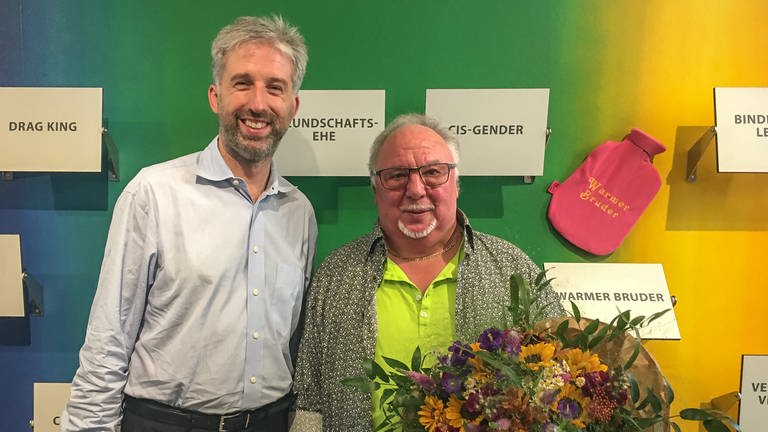 Helmut Kress ist vor 60 Jahren wegen seiner Homosexualität von der Stadt Tübingen verhaftet worden. Jetzt hat sich Oberbürgermeister Boris Palmer bei ihm entschuldigt. (Foto: SWR, Nathalie Rudolph)
