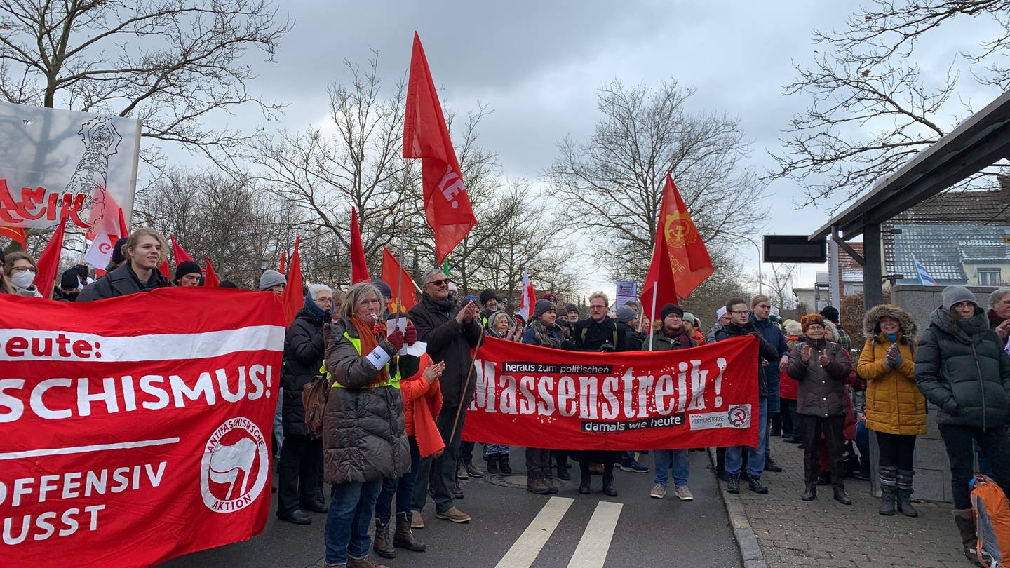Demo Mössinger Generalstreik (Foto: SWR)