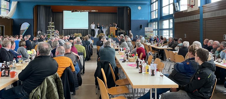 In St. Johann-Würtingen fand die Lichtmesstagung des Kreisbauernverbandes statt.  (Foto: SWR, Magdalena Knöller)